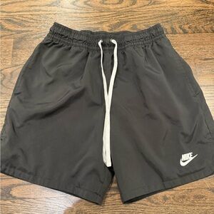 Nike Charcoal Shorts with White Accents